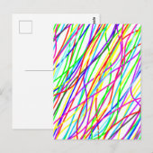 Carte Postale Chaos coloré (Devant / Derrière)
