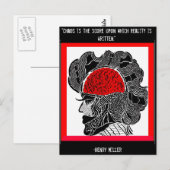 Carte Postale Chaos et conception de la réalité (Devant / Derrière)