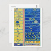 Carte Postale Chaos primitif 13 | Hilma af Klint | (Devant / Derrière)