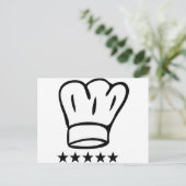 Carte Postale chapeau 5 étoiles (Debout devant)