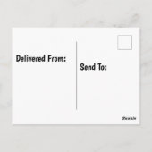 Carte Postale Chapeau d'anniversaire en papier toilette ballons  (Dos)