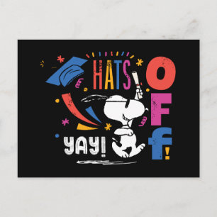 Carte Postale Chapeau les écureuils Snoopy Félicitations pour vo