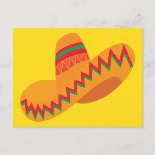 Carte Postale Chapeau Mexicain (Devant)