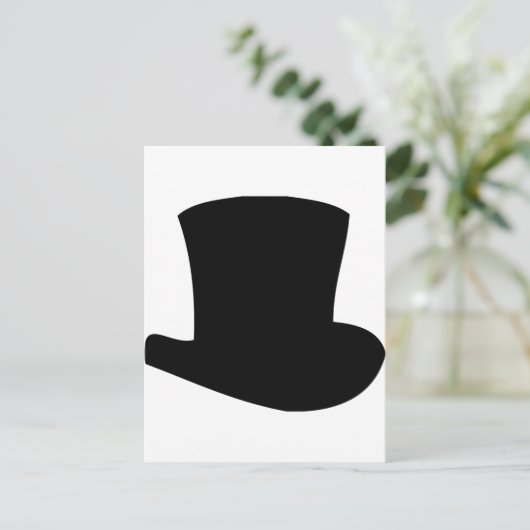 Carte Postale chapeau noir cirque magicien (Debout devant)