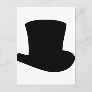 Carte Postale chapeau noir cirque magicien