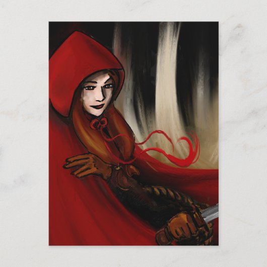Carte Postale Chapeau rouge (Devant)