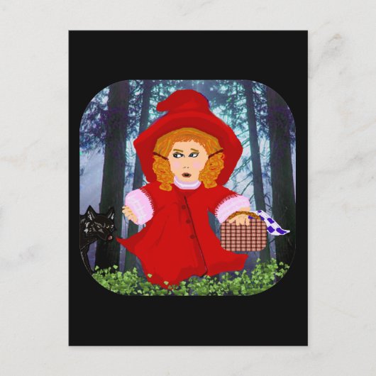 Carte Postale Chapeau rouge (Devant)