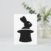 Carte Postale Chapeau supérieur de lapin magicien (Debout devant)