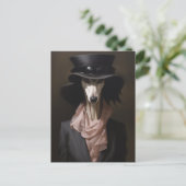 Carte Postale Chapeau supérieur Lady Saluki (Debout devant)
