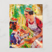 Carte Postale Chapeaux assiettes à salade (Devant)