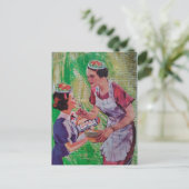 Carte Postale Chapeaux de salade collage (Debout devant)