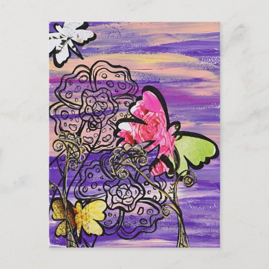 Carte postale Chapeaux Papillon (Devant)