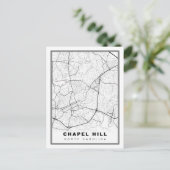 Carte Postale Chapel Hill Map (Debout devant)
