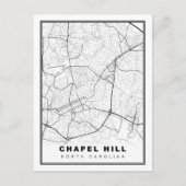 Carte Postale Chapel Hill Map (Devant)