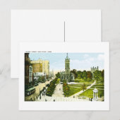 Carte Postale Chapel Street, New Haven, Connecticut (Devant / Derrière)