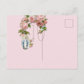 Carte Postale Chapelet de roses roses religieuses Vierge Marie V (Dos)