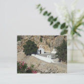 Carte Postale Chapelle, Baie St Paul, Lindos, Rhodes. (Debout devant)