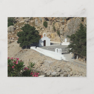 Carte Postale Chapelle, Baie St Paul, Lindos, Rhodes.