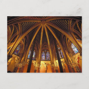 Carte Postale chapelle basse de La Sainte-Chapelle, Paris,