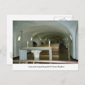 Carte Postale Chapelle dans la catacombe sous la basilique Saint (Devant / Derrière)