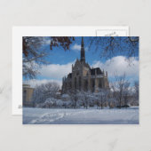Carte Postale Chapelle dans la neige (Devant / Derrière)