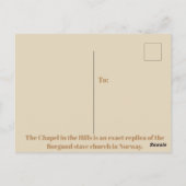 Carte Postale Chapelle dans les collines (Dos)