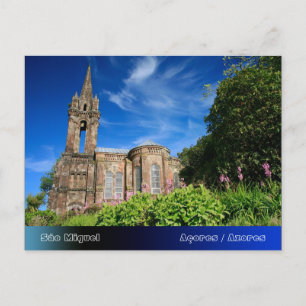 Carte Postale chapelle de style gothique aux Açores