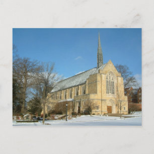 Carte Postale Chapelle Harbison en hiver au Grove City College