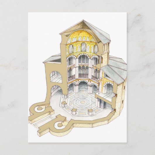 Carte Postale Chapelle Palatine. Aachen. Allemagne (Devant)