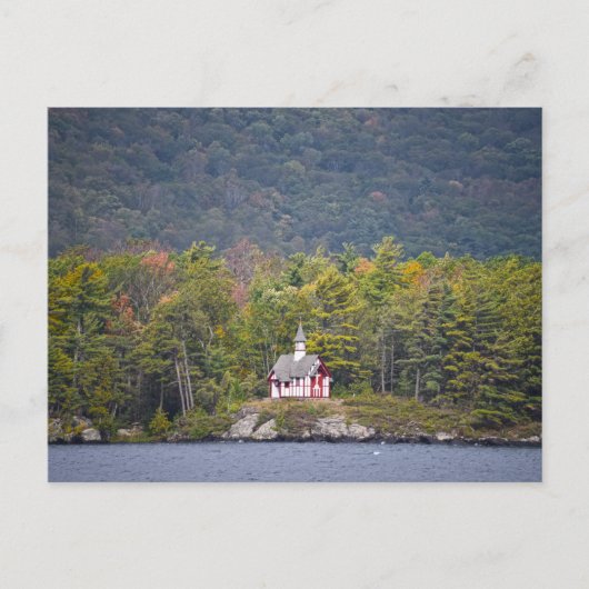 Carte Postale Chapelle Paulist sur Lake George, New York (Devant)