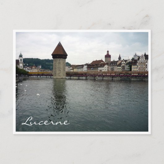 Carte Postale chapelle pont lucerne (Devant)
