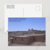 Carte Postale Chapelle Pueblo Avec Cimetière À Gauche (Devant / Derrière)