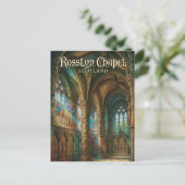 Carte Postale Chapelle Rosslyn Écosse (Debout devant)
