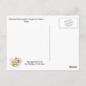 Carte Postale Chapelle sacrement Réservée, Saint Pierre, Rome (Dos)