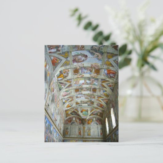 Carte Postale chapelle Sixtine (Debout devant)