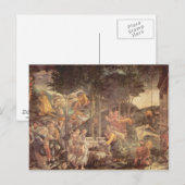 Carte Postale Chapelle Sixtine - La jeunesse de Moïse (Devant / Derrière)