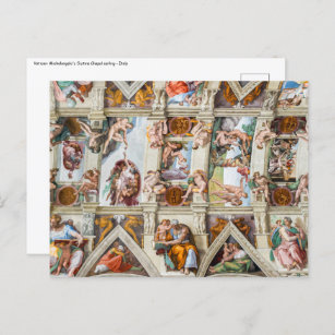 Carte Postale Chapelle Sixtine Michelangelo - Vatican, Rome, Ita