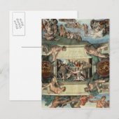 Carte Postale Chapelle Sixtine Plafond (Devant / Derrière)