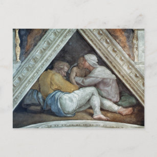 Carte Postale Chapelle Sixtine Plafond : Les ancêtres du Christ