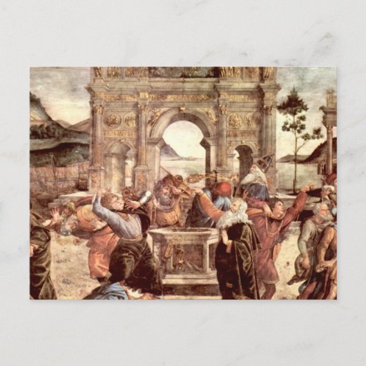 Carte Postale Chapelle Sixtine - Punitions des Lévites (Devant)