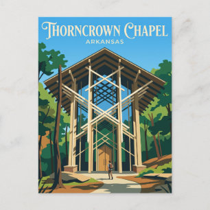 Carte Postale Chapelle Thorncrown USA