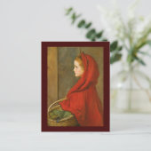 Carte Postale Chaperon rouge par Millais (Debout devant)