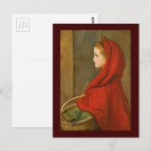 Carte Postale Chaperon rouge par Millais (Devant / Derrière)