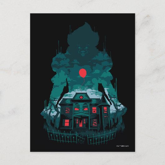 Carte Postale Chapitre 2 | Pennywise et la maison (Devant)