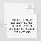 Carte Postale Chapitre Suivant De Votre Vie (Devant / Derrière)
