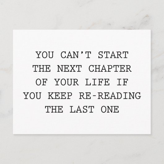 Carte Postale Chapitre Suivant De Votre Vie (Devant)