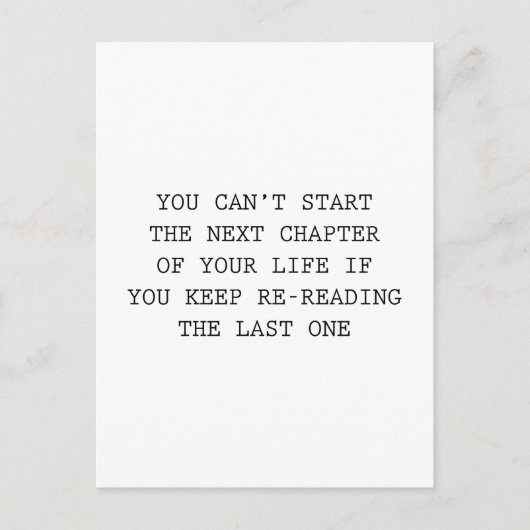Carte Postale Chapitre Suivant De Votre Vie (Devant)