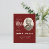 Carte Postale Chaque Citation de BHM HARRIET TUBMAN (Debout devant)