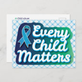 Carte Postale Chaque enfant compte (Devant / Derrière)