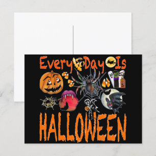 Carte Postale Chaque Jour Est Halloween